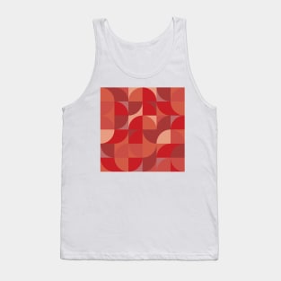 Modern Geometric (Red Pepper) Tank Top